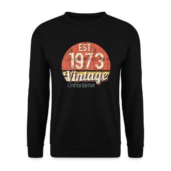 50e anniversaire homme né en 1937 50 ans - Sweat-shirt Unisexe - noir - Devant - Alina (178cm) & Michal (187cm)