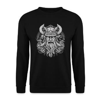 Thor Vikings - Unisex Sweatshirt - black - Front - Alina (178cm) & Michal (187cm)