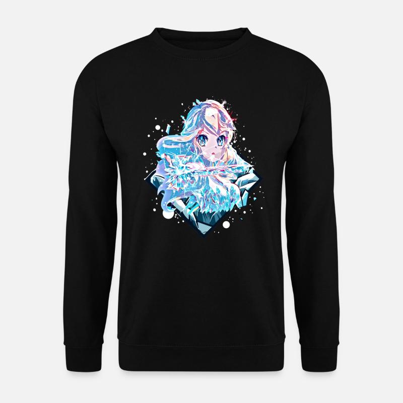 Anime Eisprinzessin - Unisex Pullover - Schwarz