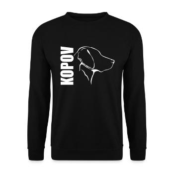 Slovensky KOPOV Profil Hunde Hund Wilsigns - Unisex Pullover - Schwarz - Vorne - Alina (178cm) & Michal (187cm)