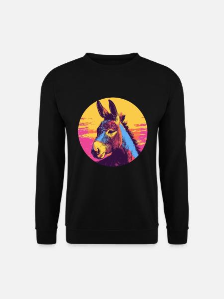 Pop Art Donkey - Unisex Sweatshirt - black