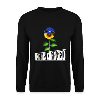 ukraine zelensky free krim stand with kiew - Unisex Sweatshirt - black - Front - Alina (178cm) & Michal (187cm)
