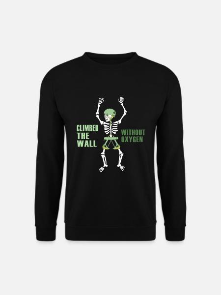 Alpinist Climbing Alpine Peaks - Unisex Sweatshirt - black