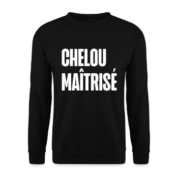 chelou maîtrisé - Sweat-shirt Unisexe - noir - Devant - Alina (178cm) & Michal (187cm)