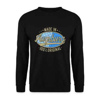 Augsburg Augsburger Original - Unisex Pullover - Schwarz - Vorne - Alina (178cm) & Michal (187cm)