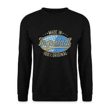 Ingolstadt Ingolstädter Original - Unisex Pullover - Schwarz - Vorne - Alina (178cm) & Michal (187cm)