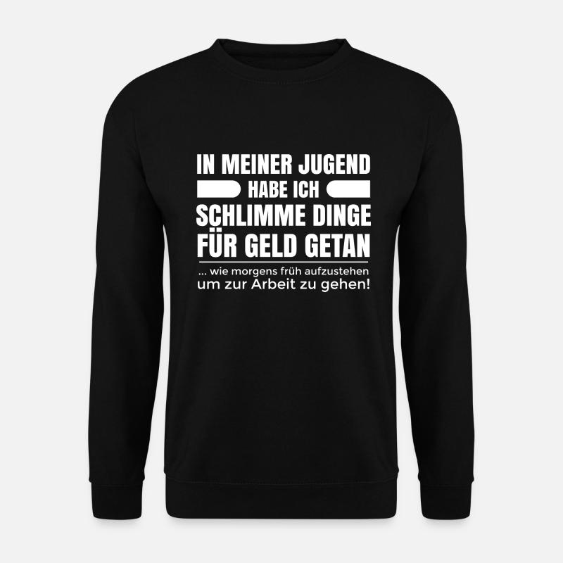 Pensionierung lustige Sprüche Rente Kollege - Unisex Pullover - Schwarz