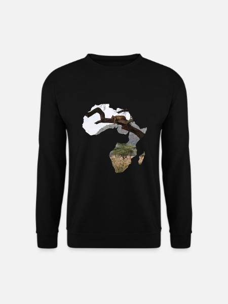 Afrika Madagaskar Serengeti Löwe - Unisex Pullover - Schwarz