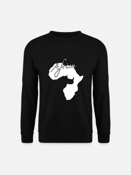 Rhino, Africa, Safari, Tansania, Afrika - Unisex Pullover - Schwarz