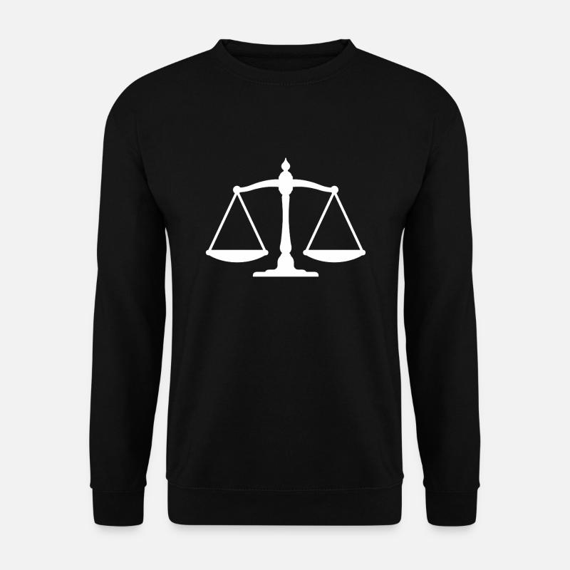 Waage / Gerechtigkeit - Unisex Pullover - Schwarz
