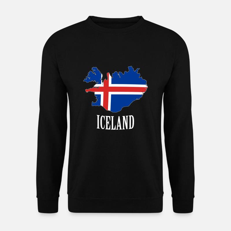 Iceland - Unisex Pullover - Schwarz