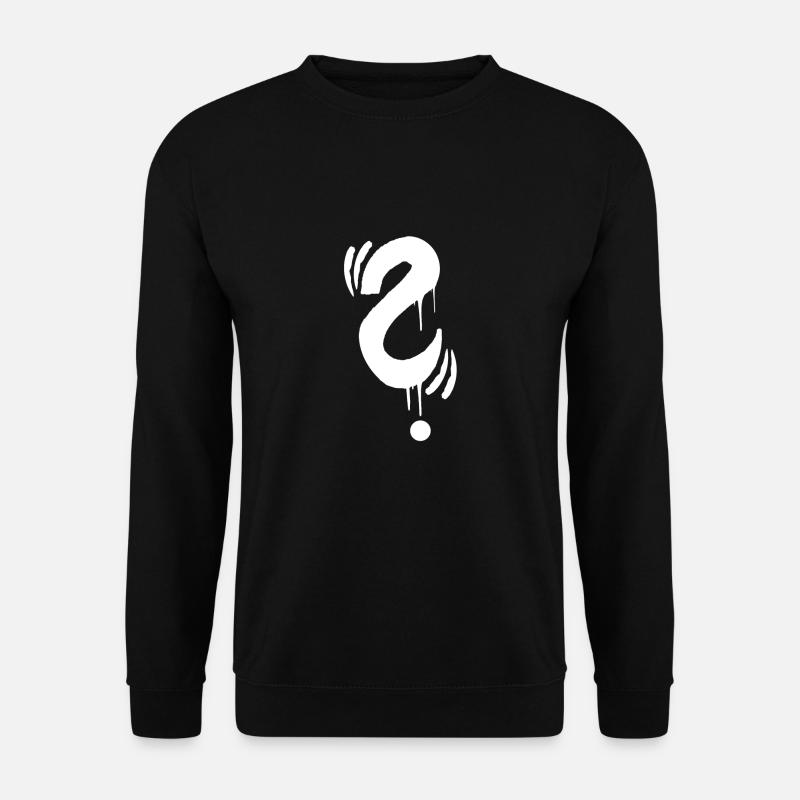 Point d'interrogation graffiti - Sweat-shirt Unisexe - noir