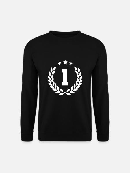 erster Platz 1 - Unisex Pullover - Schwarz