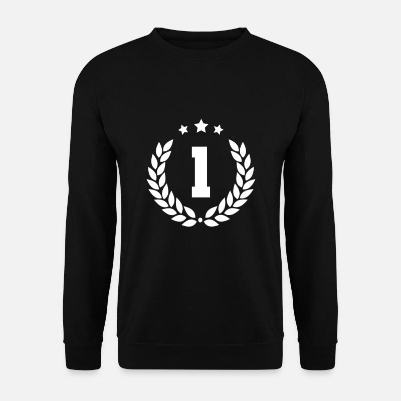 erster Platz 1 - Unisex Pullover - Schwarz