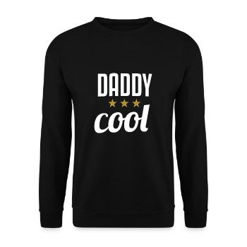 DADDY COOL - Unisex Sweatshirt - black - Front - Alina (178cm) & Michal (187cm)