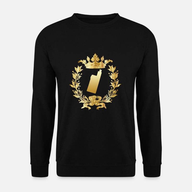 E-cigarette vape ecig steamer gift - Unisex Sweatshirt - black