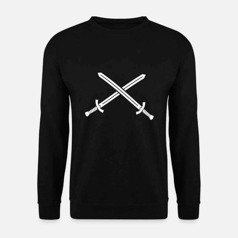 schwerter silhouette - Unisex Pullover - Schwarz