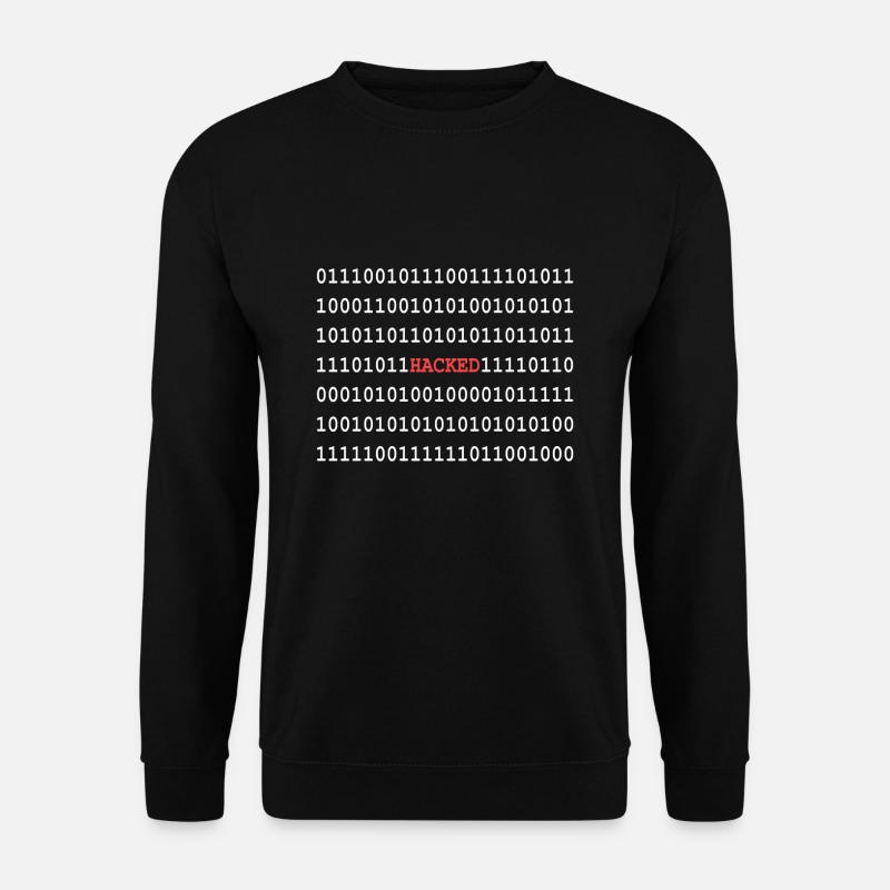 Binary code hacker - Unisex Sweatshirt - black