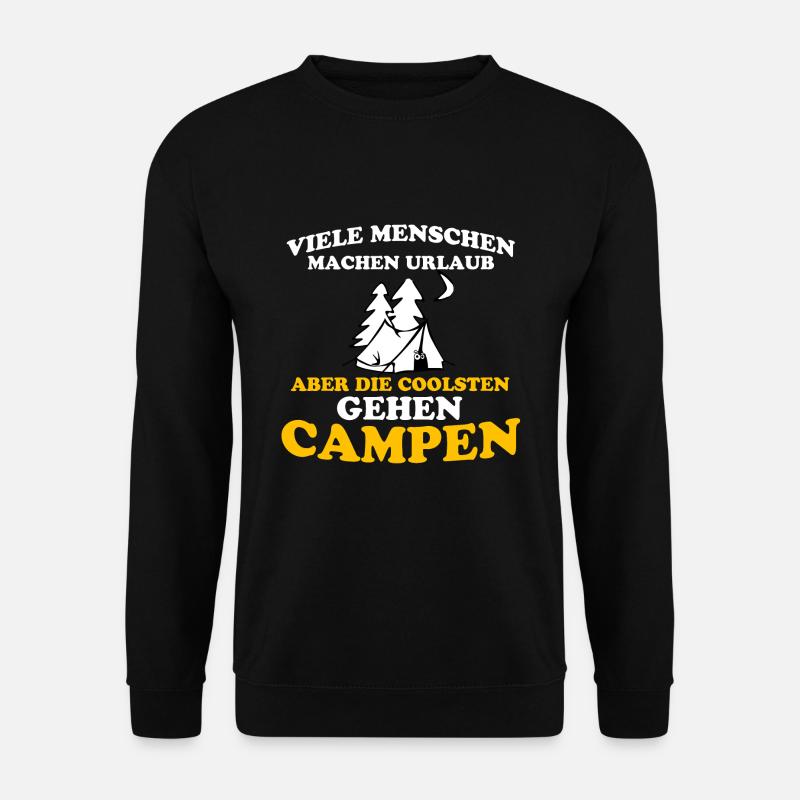 Camping - Unisex Pullover - Schwarz
