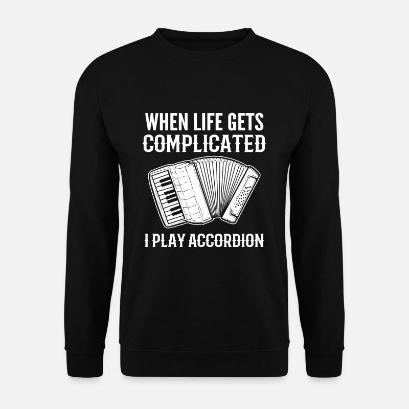 Akkordeon - Unisex Pullover - Schwarz