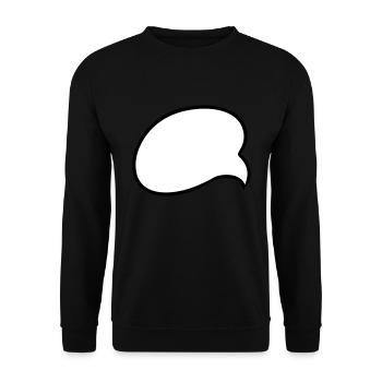 Speech bubble speech bubble bulle comic gift idea - Unisex Sweatshirt - black - Front - Alina (178cm) & Michal (187cm)