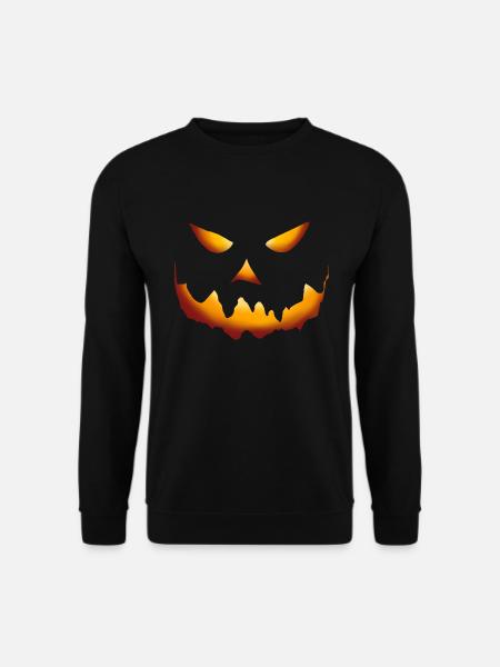 Pumpkin Halloween Grin - Unisex Sweatshirt - black