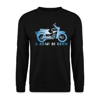 Simson Star is Born - Unisex Pullover - Schwarz - Vorne - Alina (178cm) & Michal (187cm)