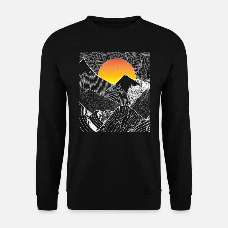 montagne - Sweat-shirt Unisexe - noir