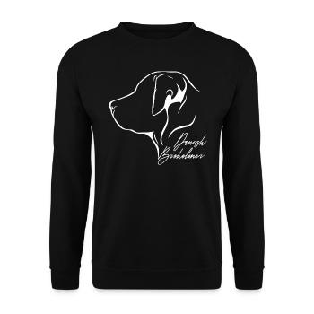 DANISH BROHOLMER Profile Dogs Dog Wilsigns - Unisex Sweatshirt - black - Front - Alina (178cm) & Michal (187cm)