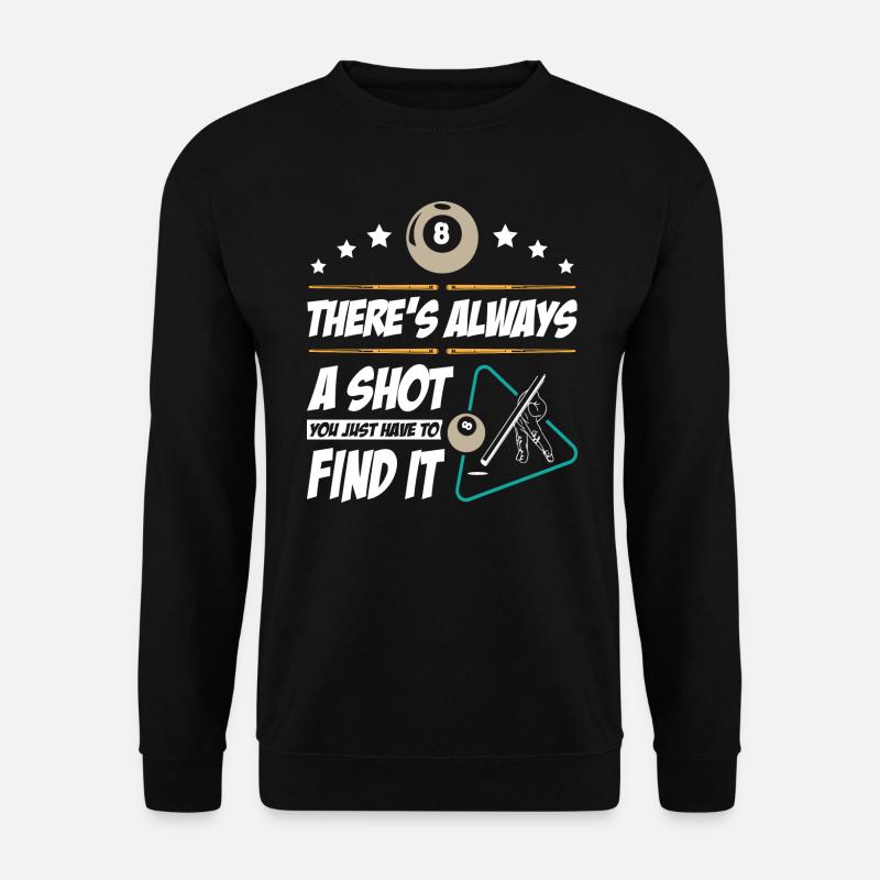 Billiards Player - Unisex Pullover - Schwarz