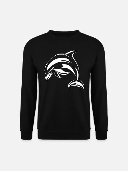 Dolphin - Unisex Sweatshirt - black
