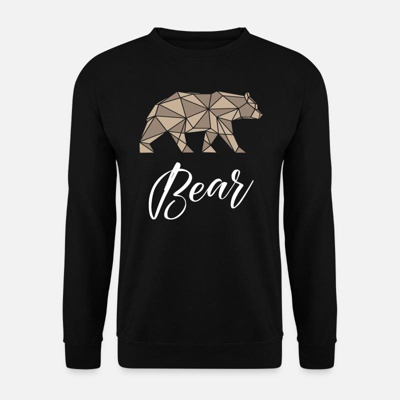 Bear Geometric - Unisex Sweatshirt - black
