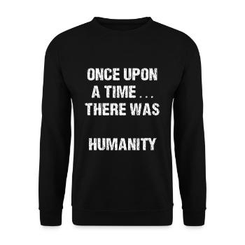 Humanity Gaza Shirt Shirt Musulims Nouveau - Sweat-shirt Unisexe - noir - Devant - Alina (178cm) & Michal (187cm)