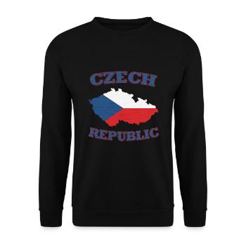 Ceska Czech Republic - Unisex Sweatshirt - black - Front - Alina (178cm) & Michal (187cm)