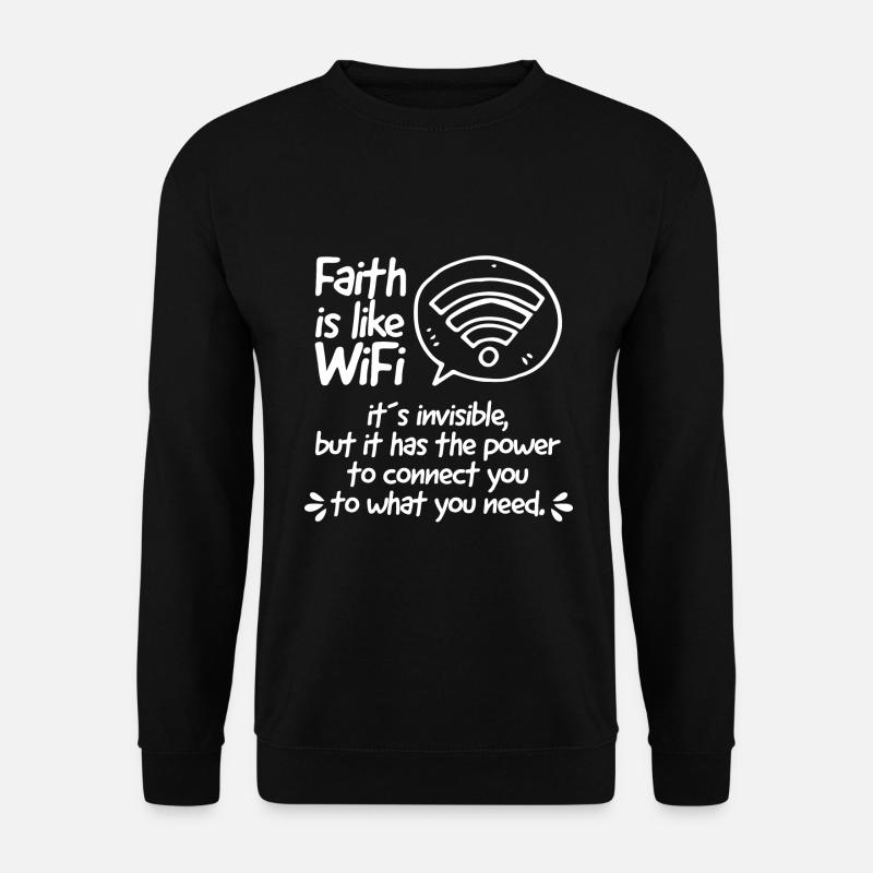 Bibelvers Christliche Sprüche Geschenk Bibel Jesus - Unisex Pullover - Schwarz
