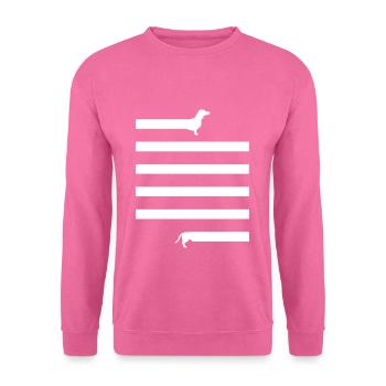 Dackel - Unisex Pullover - Pink - Vorne