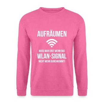 Internet Wi-Fi Joke Teenager - Unisex Sweatshirt - pink - Front
