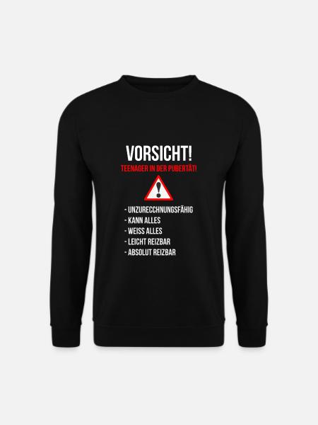 Teenager in der Pubertät - Unisex Pullover - Schwarz