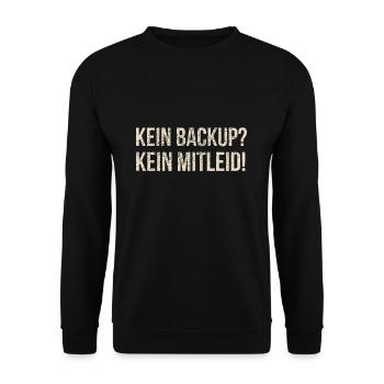 Admin IT Informatiker Witz - Unisex Pullover - Schwarz - Vorne - Alina (178cm) & Michal (187cm)