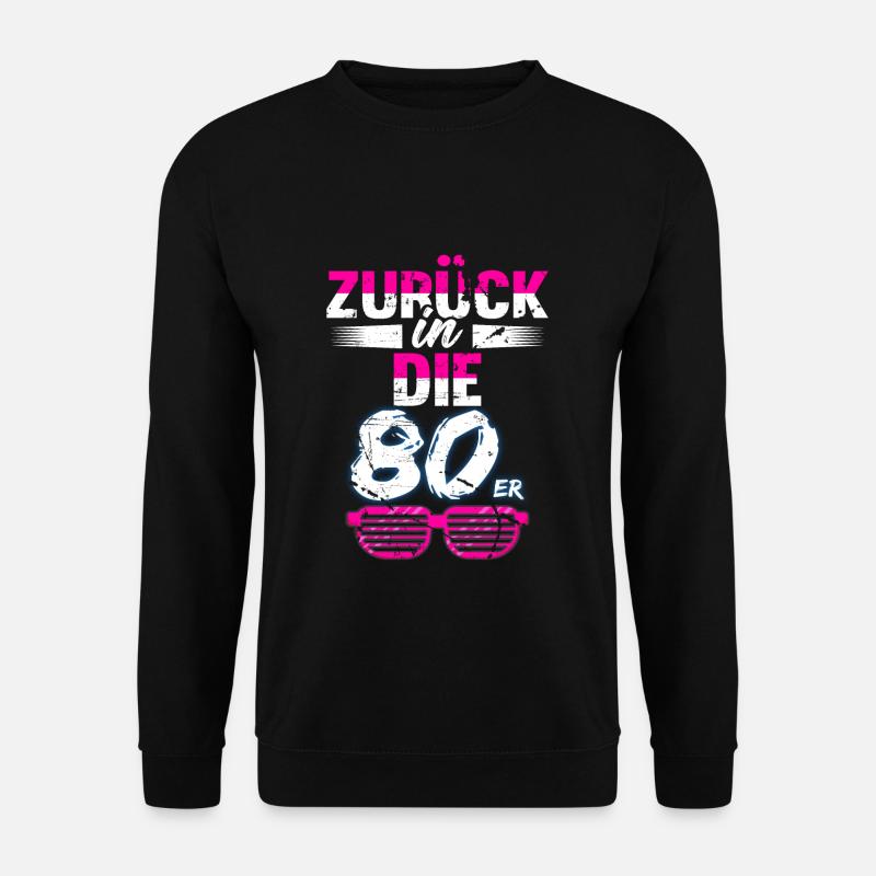 80er Jahre - Unisex Pullover - Schwarz
