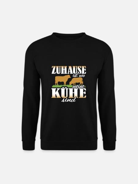 Landwirtschaft Kühe Bauer - Unisex Pullover - Schwarz