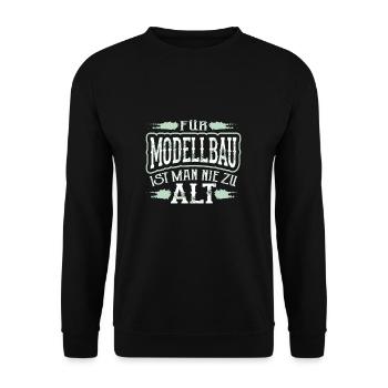 Modèle de vol - Sweat-shirt Unisexe - noir - Devant - Alina (178cm) & Michal (187cm)