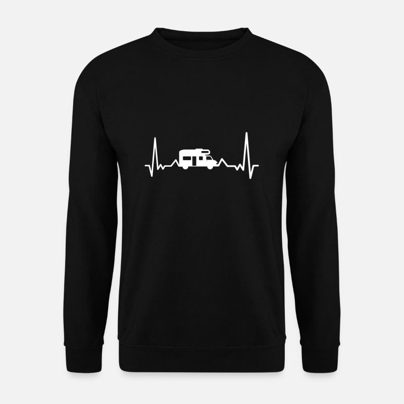 Campen Campingbus Camping - Unisex Pullover - Schwarz