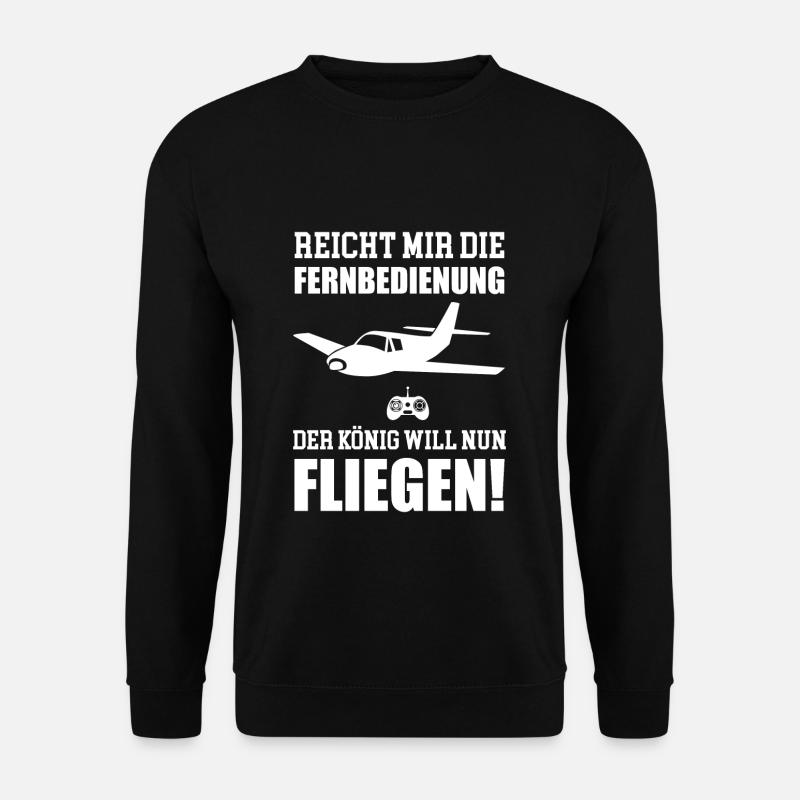 Modellflieger Modellflugzeug Modellbauer - Unisex Pullover - Schwarz