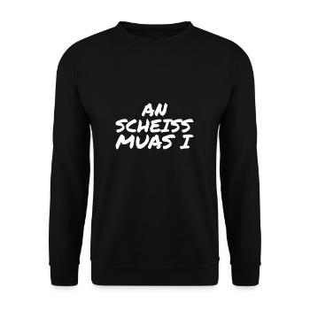 Bavarian Bayern Bayer joke - Unisex Sweatshirt - black - Front - Alina (178cm) & Michal (187cm)