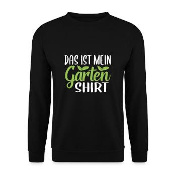 Garten Gärtner Gartenarbeit Hobbygärtner - Unisex Pullover - Schwarz - Vorne - Alina (178cm) & Michal (187cm)