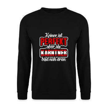 Kärntner Kärnten Österreich - Unisex Pullover - Schwarz - Vorne - Alina (178cm) & Michal (187cm)