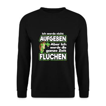 Laufen Joggen Jogging Marathon - Unisex Pullover - Schwarz - Vorne - Alina (178cm) & Michal (187cm)