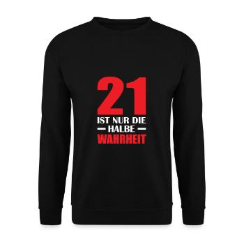 Nerd Geek Informatiker 42 Witz - Unisex Pullover - Schwarz - Vorne - Alina (178cm) & Michal (187cm)