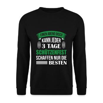 Schützenfest Schützenverein - Unisex Pullover - Schwarz - Vorne - Alina (178cm) & Michal (187cm)